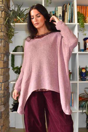 Big Softie Archie Slouch Knit Dusky Rose